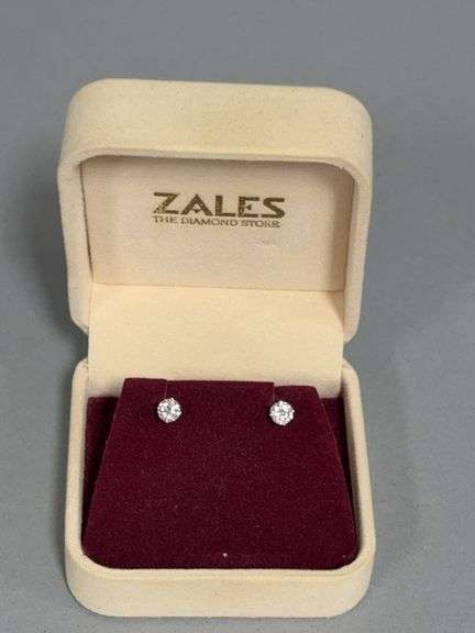 Zales diamond post earrings image