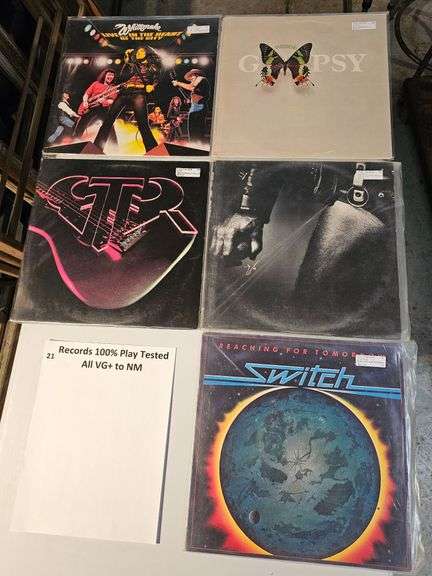 Record albums as shown (31 count) vinyl records image