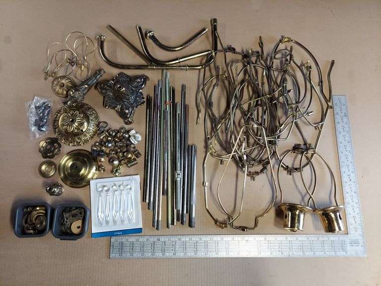 Lamp Parts for repair and DIY, harps, locks, sockets, wire, pipes, everything you need to fix or build your own lamp image