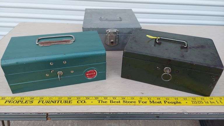 3 Lock Boxes (2 have keys) image