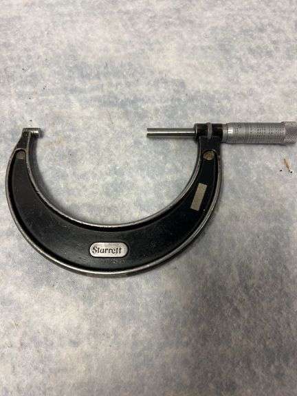 Starrett 3 to 4-in micrometer 436 series image
