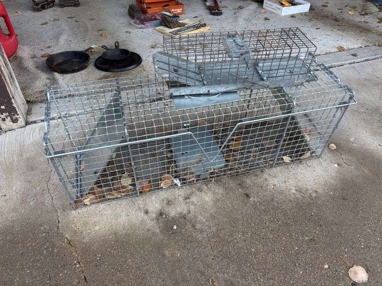 Two live traps for a small kitty and a big kitty! image