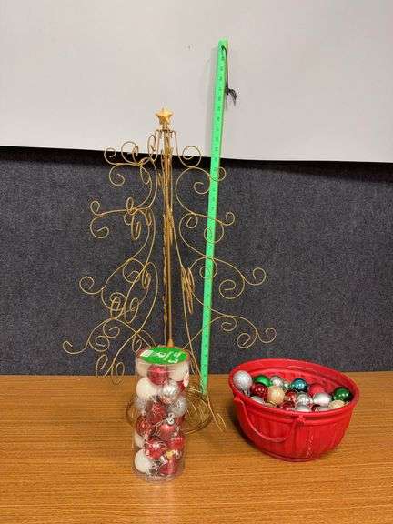 Ornament tree and many small round balls image