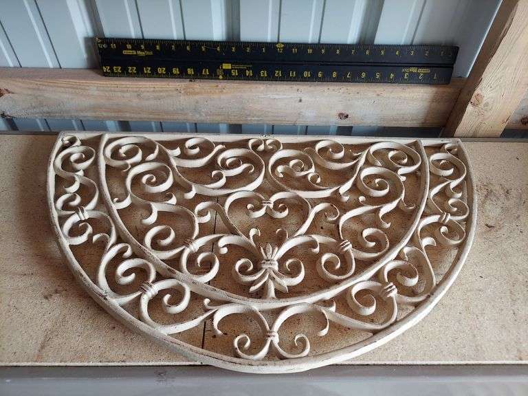 Half round and Square cast iron grates image