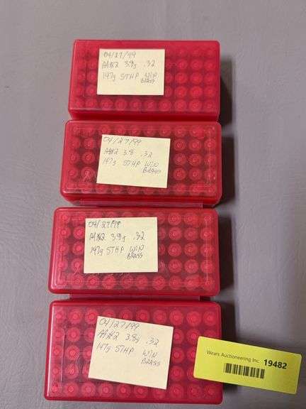 200 rounds of assorted 9mm reloaded ammo image