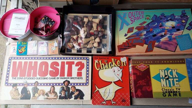 Board Games & Card Games for Family & Kids, includes vintage Card Shuffler image