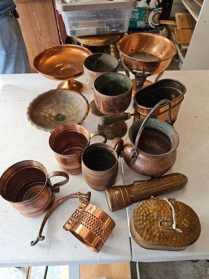 Copper, Silverplate, & Aluminum decor and serving image