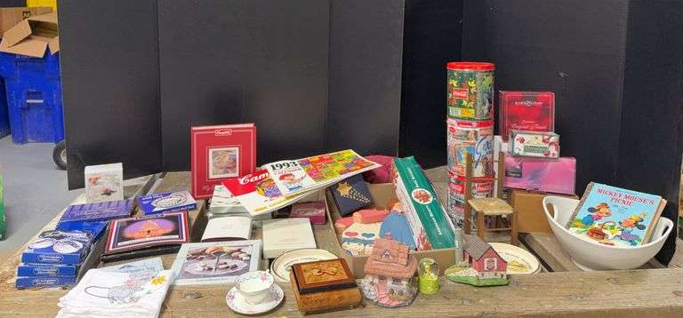 Silverplate items, Little Golden Books, Campbells Kids, NEW Coca-Cola puzzles and more image