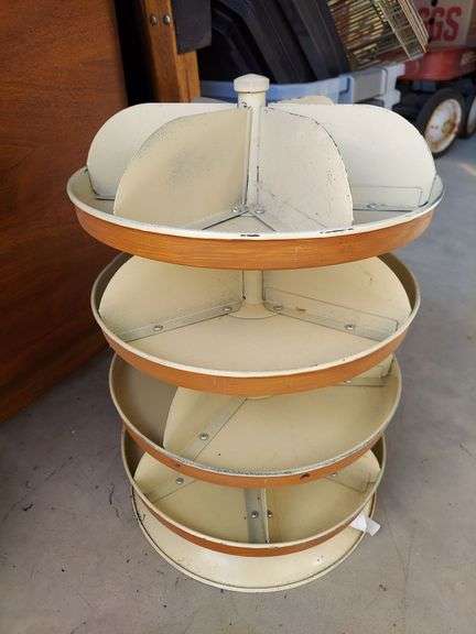 4 tier revolving storage unit image