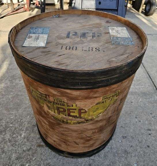 Griffith Labs PEP wooden container barrel, 22"H x 19"dia. image