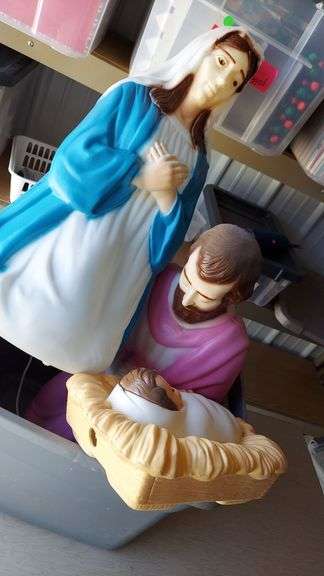 3-pc Blow mold Nativity set image