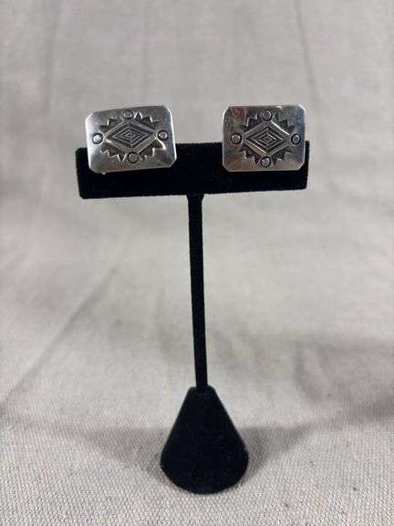 Sterling by Elias stamped cufflinks 12 g total weight image
