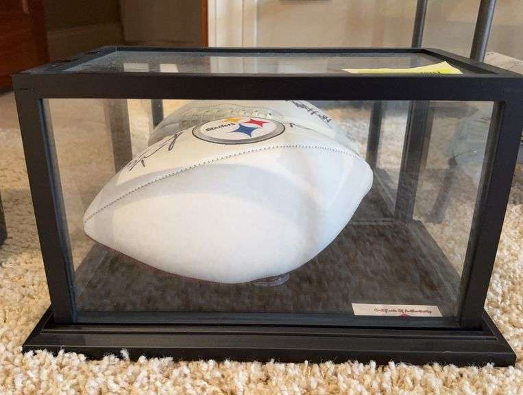 Pittsburgh Steelers autographed football, Ben Roethlisberger, Hines Ward image