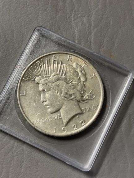 Peace silver dollar 1922, unmarked image