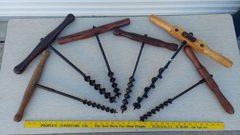 Antique T Handle Augers, restored image