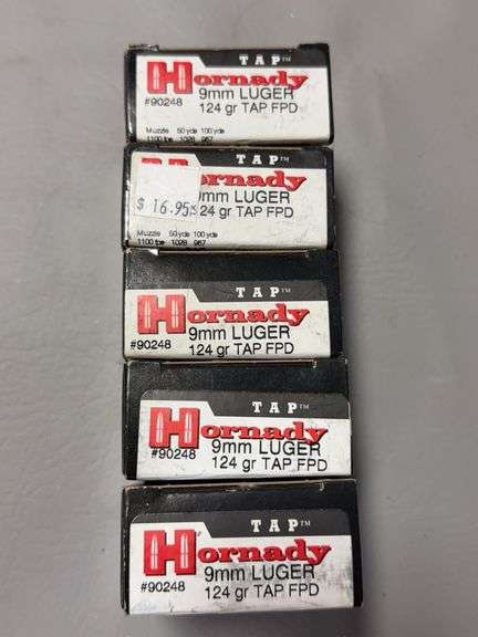 125 rounds Hornady 9mm image