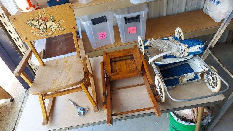 Child and Doll Furniture & Stroller Buggy(metal) image