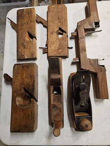 Wooden molding planes and boat plane image