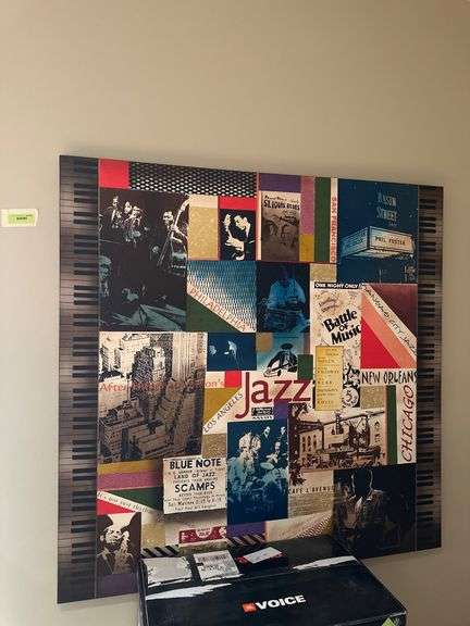 Jazz motif canvas print by Bustamante  48 x 48 image