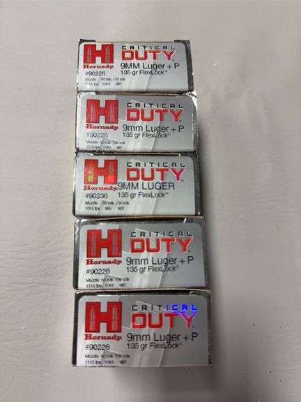125 rounds Hornady Critical Duty 9mm image