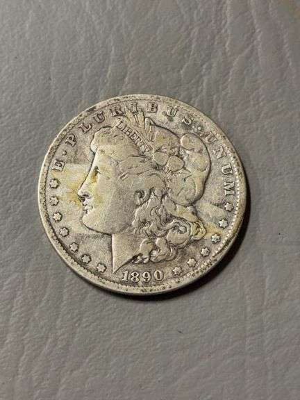 Morgan silver dollar  1890, unmarked image