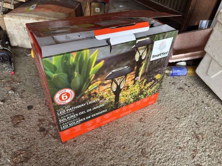 New box of 6 solar LED Pathway lights image