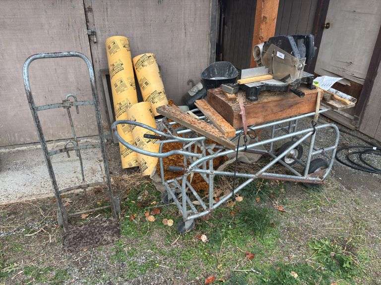 Black & Decker power miter saw rolling cart and Dolly image