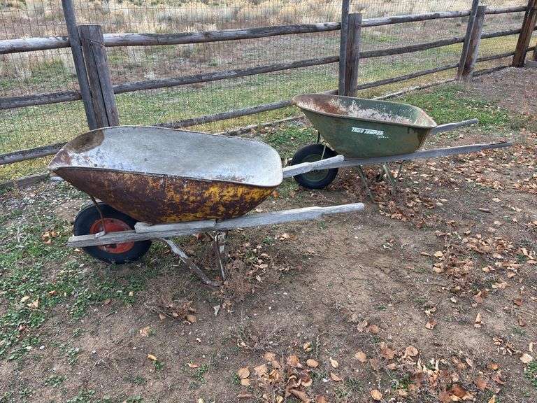 multiple wheelbarrows! image