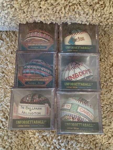 6 Unforgettaball Vintage Series baseballs image