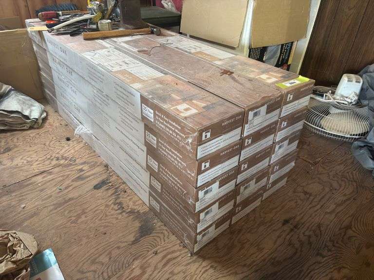 15 boxes of Harmonics Harvest Oak laminate flooring 20.84 ft.² per box image