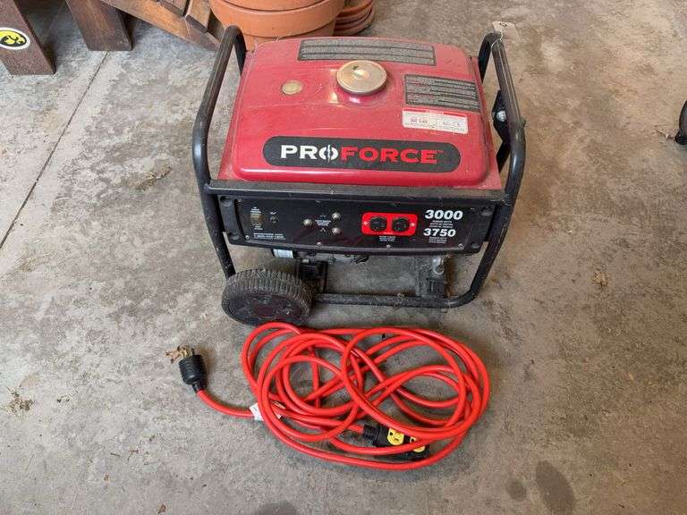 Pro-force 3000 watt portable generator image