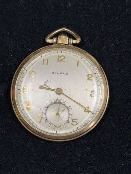 Benrus Watch Co Inc Model AW3 17 jewel pocket watch image