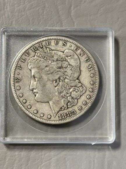Morgan silver dollar  1883, SF mint mark image