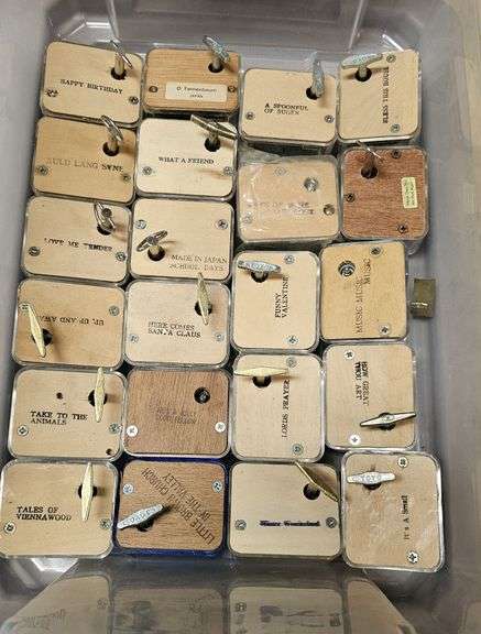 Wind up Music Boxes and Music Box Parts image