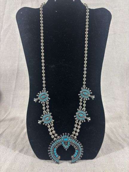 Costume jewelry squash blossom - missing stones image