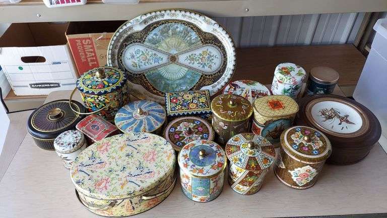 Huge Selection of Collectable Tins image