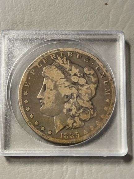 Morgan silver dollar 1885 ?? mint mark image