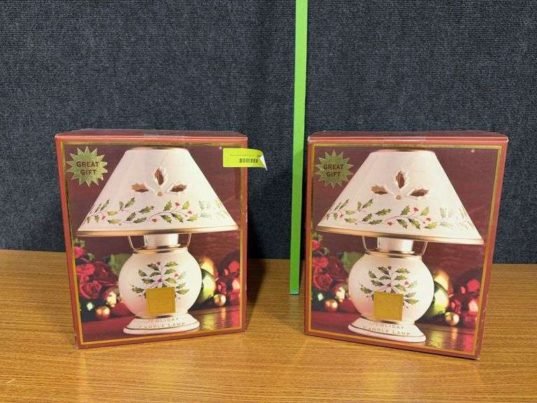 Pair of Lenox Holiday Candle Lamps image