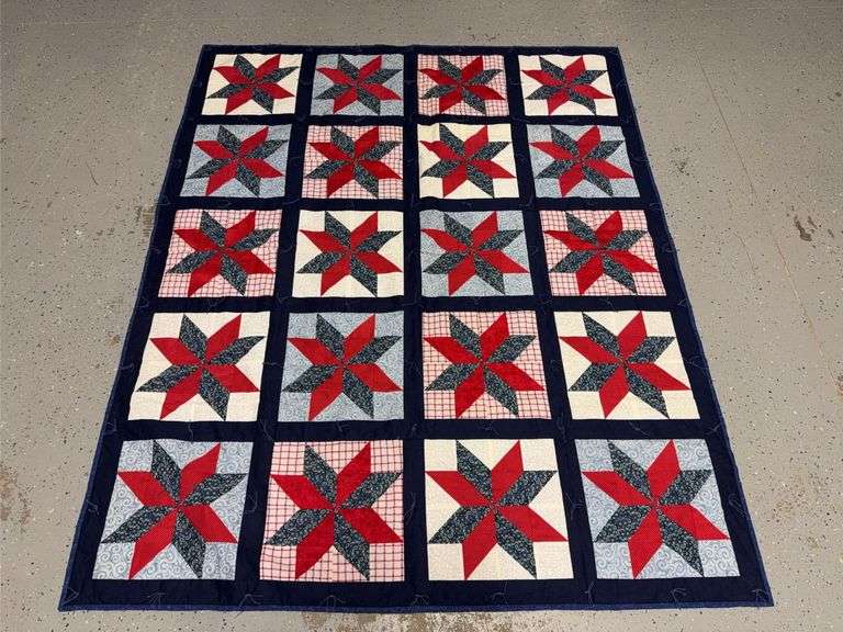 56x68 hand tied quilt image