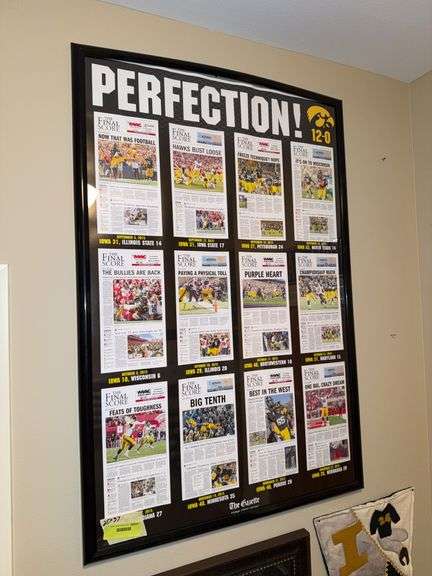 Iowa Hawkeye poster 2015 "newspaper" front pages image