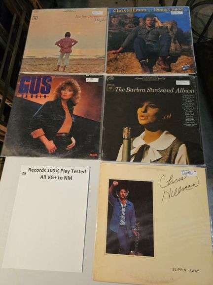 Record albums as shown (34 count) vinyl records image