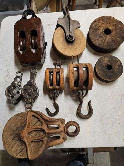Collection of Wooden Pulleys image