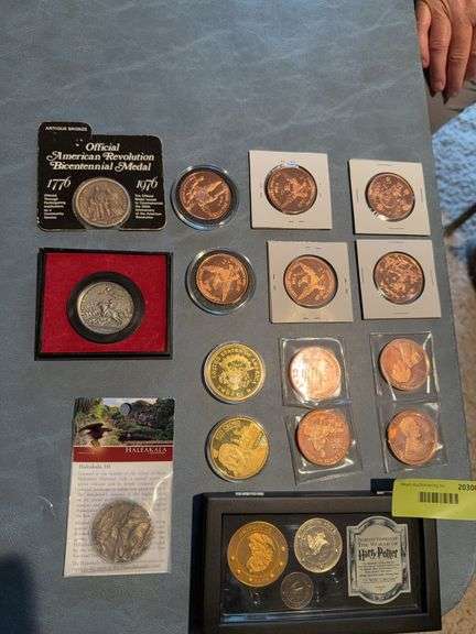 Medallions and tokens as shown image