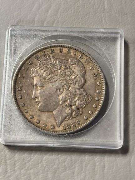 Morgan silver dollar  1889, unmarked image