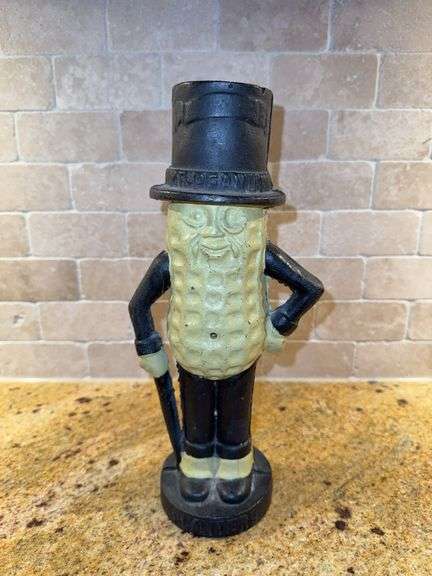 Mr. Peanut cast iron bank 11" tall image