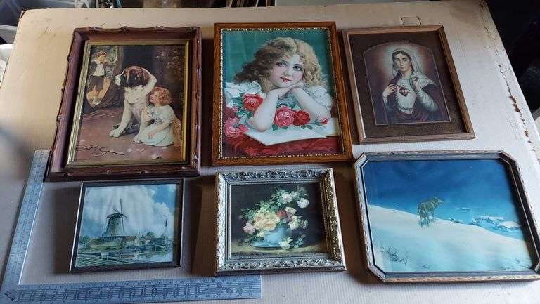 Wall Art in frames with hangers image