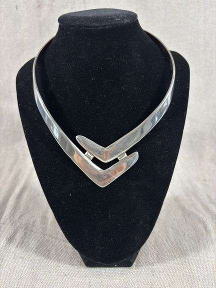 Sterling collar necklace 79.8 grams image