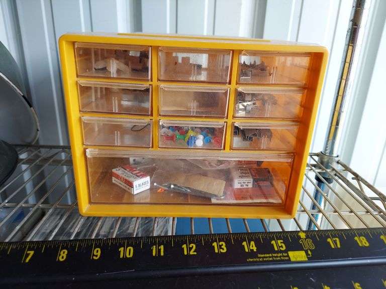 4 parts drawers cabinets and assorted contents (small parts) image