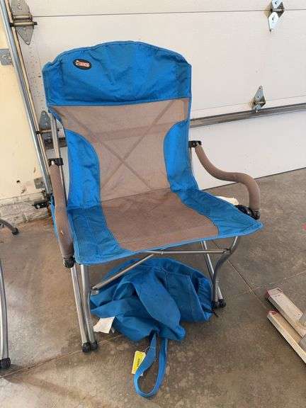 Pair of Rocky folding bag chairs, blue image