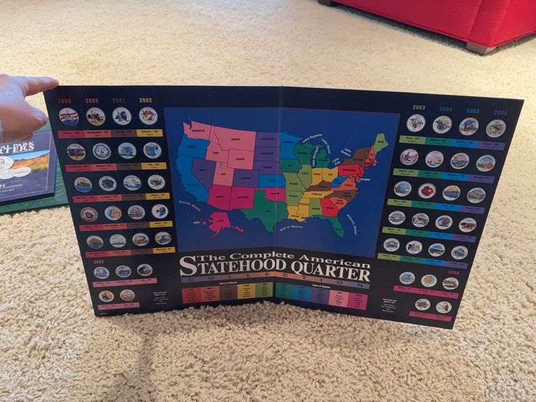 The Complete American Statehood Quarter Collection, colorized image